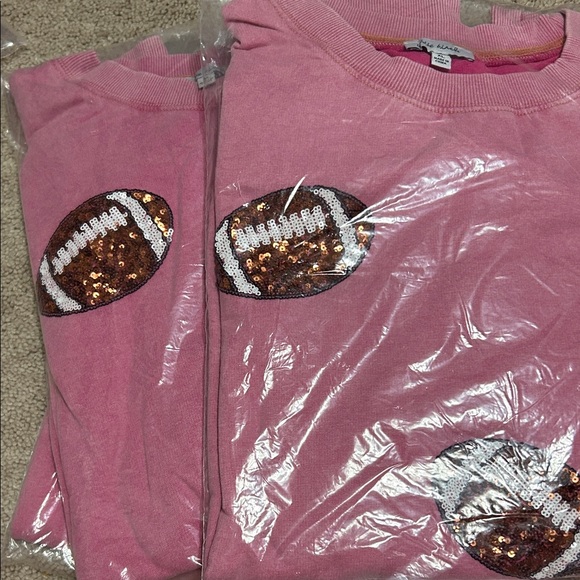 White Birch Pink Football Graphic Sweatshirt - Picture 3 of 3